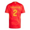 Camisola Espanha Marc Cucurella 2 Homen Equipamento 1ª Euro 2024